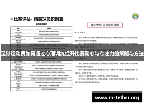 足球运动员如何通过心理训练提升比赛耐心与专注力的策略与方法